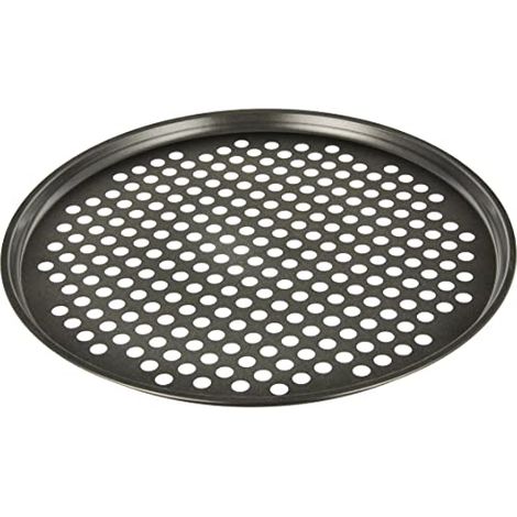 Teglia pizza/patatine forata rotonda 32 cm antiad - metaltex (1/4)