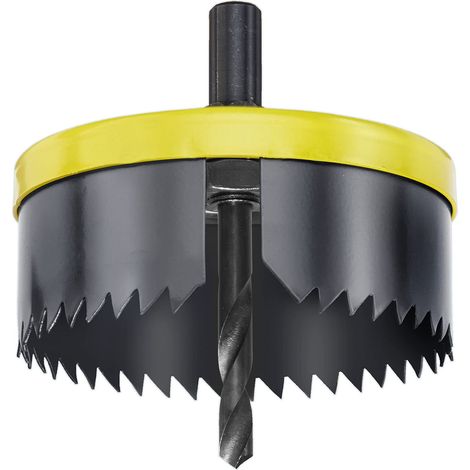 Scie cloche Ø 80 mm avec bonne capacité de coupe, plateau-support lourd en fonte d'aluminium et queue ronde (1/5)