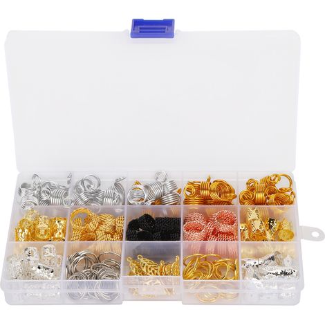 Set mit 193 Haarverlängerungsringen – Handgewebte Haaraccessoires – DIY-Schmuckaccessoires (1/5)