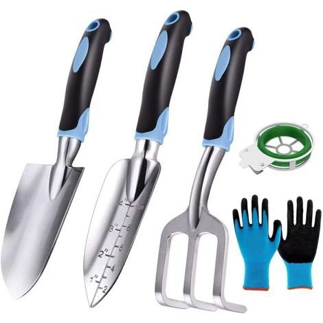 Kit de jardinage, ensemble d'outils de jardinage de 5 pièces très robustes et faciles à utiliser (1/5)