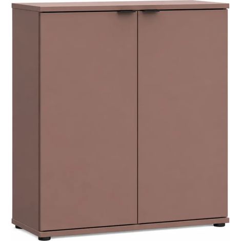 Credenza Multiuso 2 Ante Terracotta Madia per Soggiorno Salvaspazio (1/4)