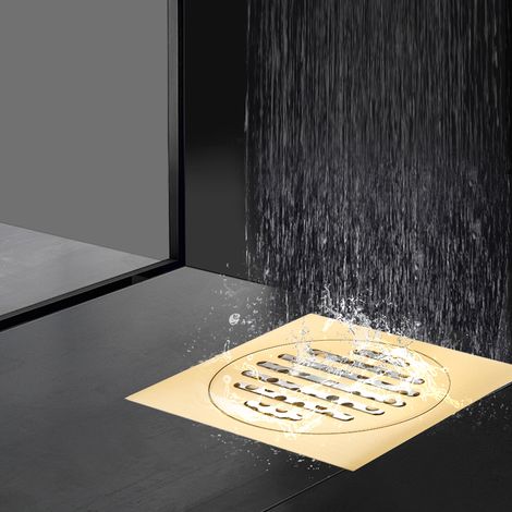 Duschablauf aus Messing mit Geruchsneutralisierung für den Haushalt, Badezimmer-Wasserablauf-Zubehör (1/5)