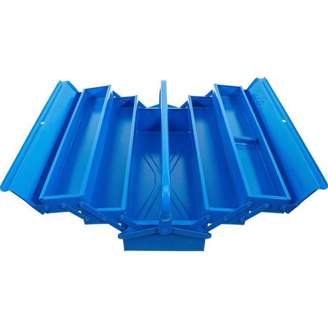 Cassetta attrezzi bgs 530 mm acciaio blu martellato