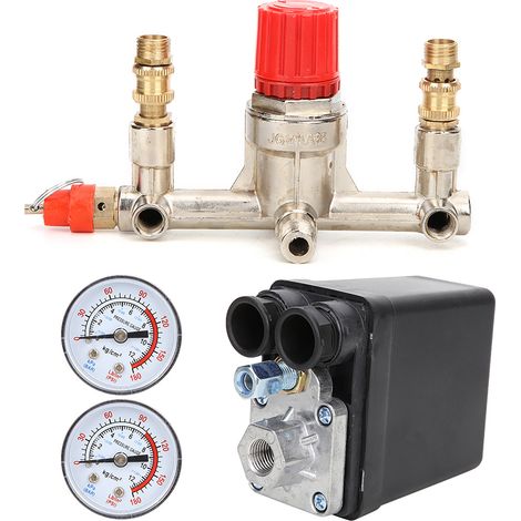 Ensemble de vanne de régulation de pression, support d'interrupteur normalement fermé, accessoires pour compresseur d'air (1/5)