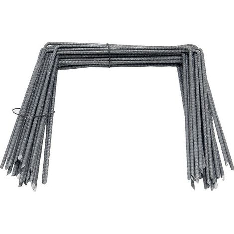 Lot de 100 agrafes pour toile de paillage 20 x 20 cm – Plastique noir – Résistantes aux intempéries – Fixation sécurisée