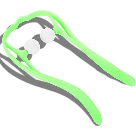 Rullo massaggiante per collo e spalle - allevia il mal di schiena - verde (1/5)