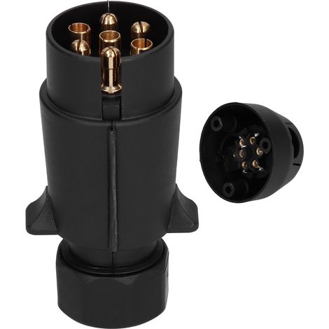 Prise Remorquage Européenne 7 Broches - Adaptateur Prise ISO1724 pour Camping-Car Camion Remorque (1/5)