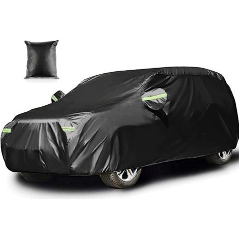 ALLIANDISHousse de voiture SUV Housse de voiture étanche Tous temps Protection UV Protection UV Coupe-vent Extérieur Housse de voiture complète Résistant aux rayures avec bandes réfléchissantes (SUV) (1/4)