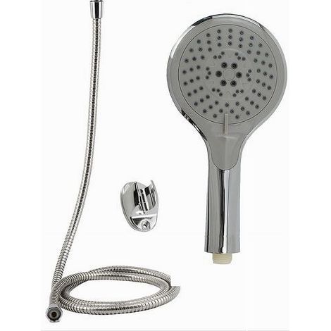 TRADE SHOP - Kit Doccetta Bagno Doccino Soffione Doccia Multigetto Laccio 1,8 Mt Staffa 69346 -