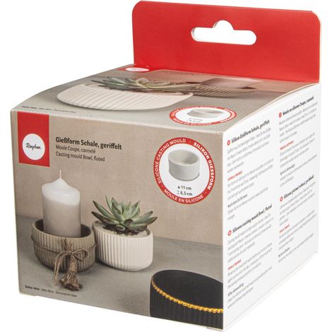 Moule pour bol en silicone, 1 pce, ø11cm, H. 6,5cm, béton créatif, résine époxy, décoration-36155000, Gris (1/5)