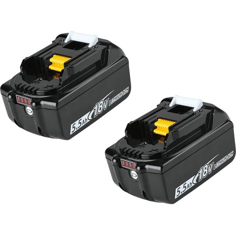 Batterie, 2x 8.0A Batterie 18V LXT Li-ion remplacement Batterie BL1850 BL1830, Compatible avec la machine Makita (1/5)