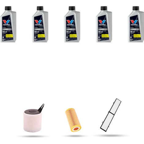 Kit tagliando 3 FILTRI e 5L OLIO compatibile con Bmw Serie 1 (E81,E82,E87,E88) 120i 110kw dal 2004 al 2007 (1/4)