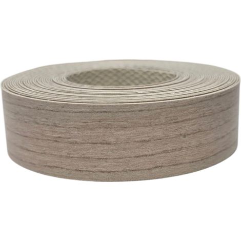 1x Bande de Chant Thermocollant 21mm x 5m Epaisseur 0,50mm Mélaminé Facile à Appliquer Bricolage Étagère Meuble Panneau Bois Durable, Hêtre Fjord Clair (1/3)