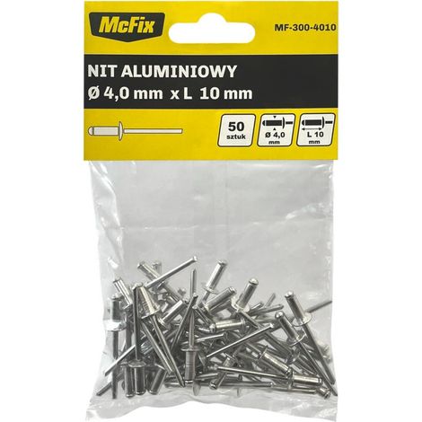 Rivetti in alluminio OP-50 pezzi 4,010 mm - MF-300-4010