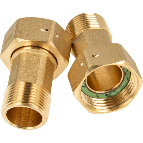 Raccord de compteur d'eau 1" en laiton