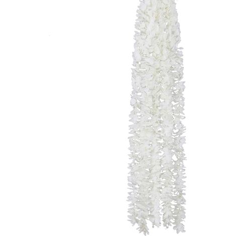 10 Wisteria Hanging Flowers Artificial Silk Wisteria Vine Hanging Flowers Garland Fake Wisteria Vines Hanging Flowers for Greenery Party Home Wall Decoration (1/2)
