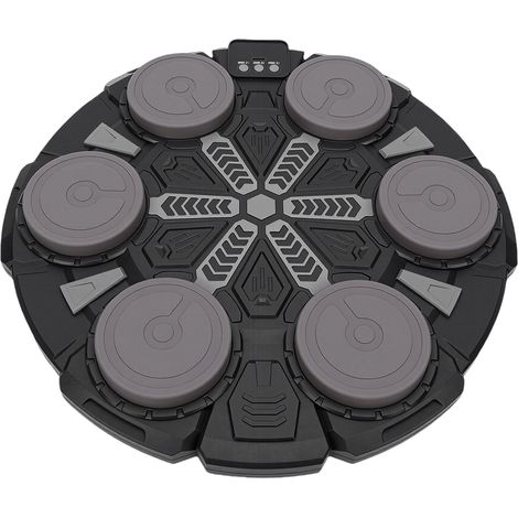 Machine de boxe musicale intelligente murale, 5 vitesses, modes rythmiques amusants, cible de frappe électronique Bluetooth avec lumières LED pour la maison, 6 cibles, édition noire rechargeable (1/5)