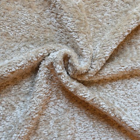 Tissu chenille naturel Beige 142 cm
