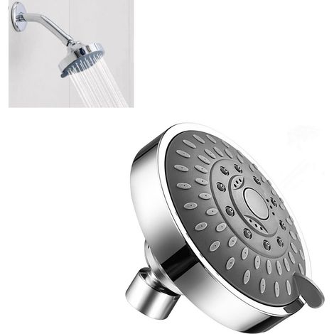 Duschkopf mit 5 Strahlarten, verstellbar, Edelstahl, Badewannendüse G1/2 für Bad und WC (1/5)