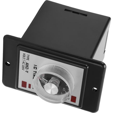 Relais temporisé miniature AH2-Y 60M 8 broches à pointeur, boîtier ABS pour équipement d'automatisation, 220VAC (1/5)