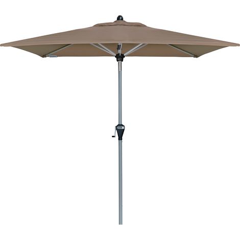 Doppler Sonnenschirm/ Kurbelschirm "Active Auto Tilt 210 x 140" mit Höhenverstellung, 210 x 140 cm, greige, Bezug aus 100% Polyester, Stock aus Aluminium, Streben aus Stahl, 4,3 kg (1/5)