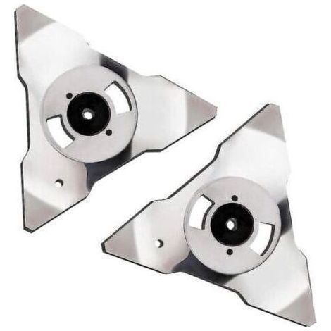 Paquet de 2 lames de rechange pour robot tondeuse à gazon Robomow RS TS MS RC TC MC modèles en acier inoxydable xh (1/2)