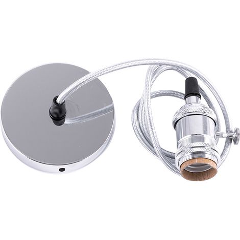 Pendel E27 Kabel 1000Mm 0,75Mm Stoff- Rosette SC-MPL003 [SC-MPL003] (1/4)