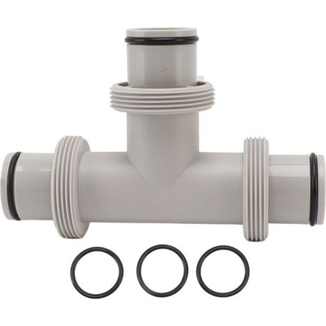 Valve à piston fendue Jiawu de 1,5 pouce, une valve à piston de type T de remplacement deux en un avec anneau en caoutchouc élastique, adaptée à l'entretien des pompes de piscine. (1/5)