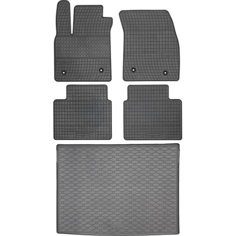 Juego de alfombrillas de goma para coche y alfombrilla para maletero para Ford Focus IV Hatchback (2018)
