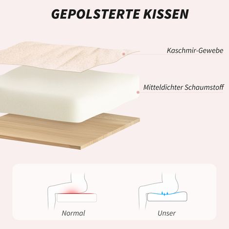 Fauteuil de travail capitonné inclinable pivotant sur roulettes blanc crème (1/4)