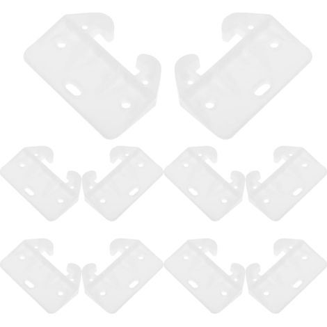 Butoirs de Tiroir Antidérapants en Pp Blancs, Lot de 12  Vis Incluses, pour Réparation du Fond, Accessoires Robustes pour Meubles et Armoires (1/5)