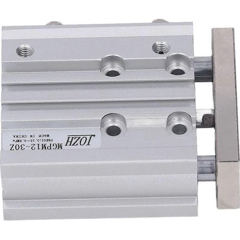 Gleitlager-Pneumatikzylinder, 12 mm Bohrung, 30 mm Hub, doppeltwirkend, SMC Typ 3, Kolbenstange, Luftpneumatik