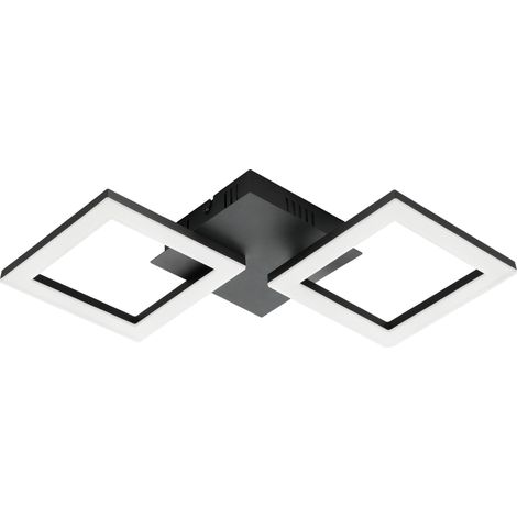 EGLO - Paranday-Z ceiling lamp with squares black 47x22.5 - TW - Zigbee, Bluetooth