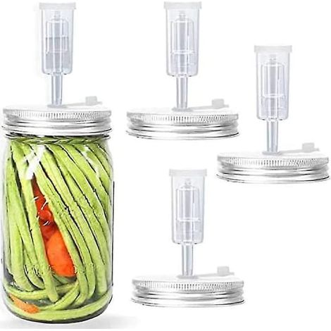 Bouchons à levure pour pots de confiture à large ouverture, bouchons à levure pour aliments fermentés, bouchons à levure pour la fabrication de choucroute. (1/4)