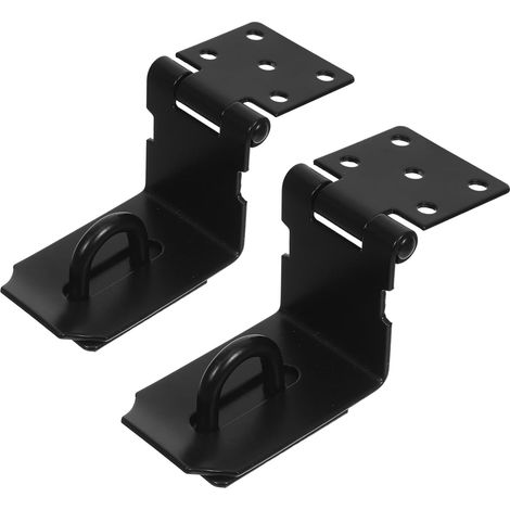 Lot de 2 verrous porte à angle droit en acier inoxydable, loquet (1/5)