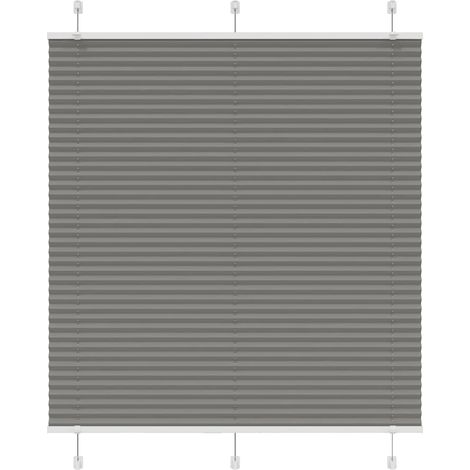 Plissee Anthrazit 115x150 cm Stoffbreite 114,4 cm Polyester