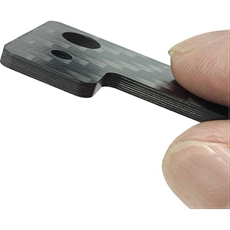 Supports de carrosserie avant et arrière en fibre de carbone, fixations de carrosserie invisibles en remplacement des supports Tamiya TT01 (1/4)
