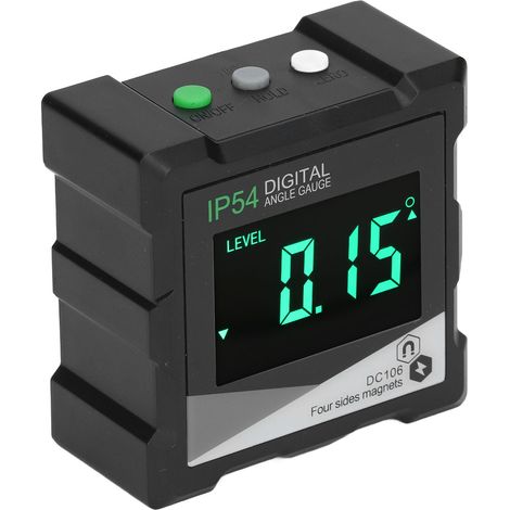 Niveau Inclinomètre Numérique Magnétique 4x90° Électronique IP54 Étanche Écran LCD Rétroéclairé À Piles AAA (1/5)