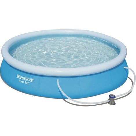 BESTWAY FAST SET PISCINA GONFIABILE FUORI TERRA CON POMPA E FILTRO 366 X 76 CM