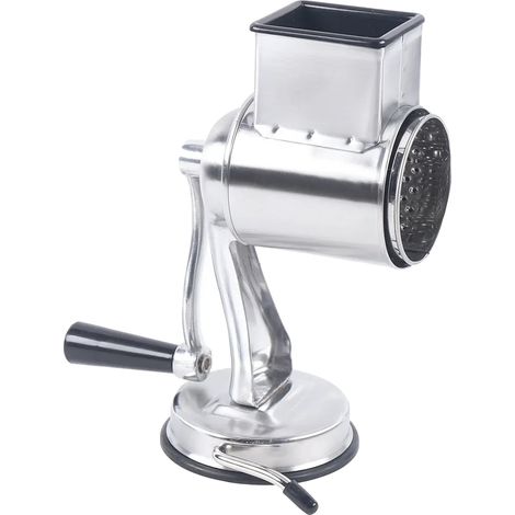 Râpe rotative, 5 lames, construction en acier inoxydable, Argent (1/2)