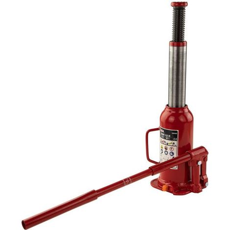 Cric bouteille 12 T hydraulique uniquement usage vertical