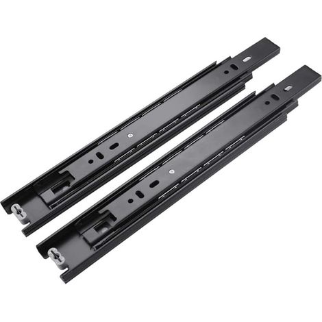1 Paire de Glissières à Roulement à Billes pour Tiroirs, Acier, 300mm, 3Plis, Extension complète, Capacité de Charge de 45 kg H: 45 mm (1/5)