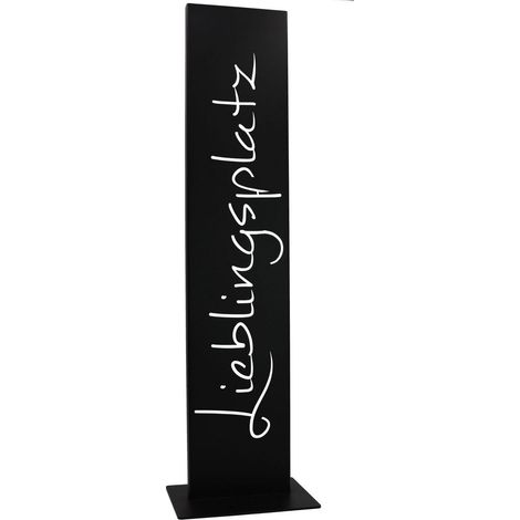 Enseigne Décorative Coin Favori en Métal Noir Mat Design Moderne pour Jardin et Maison - 71 cm - PANGIVO (1/5)