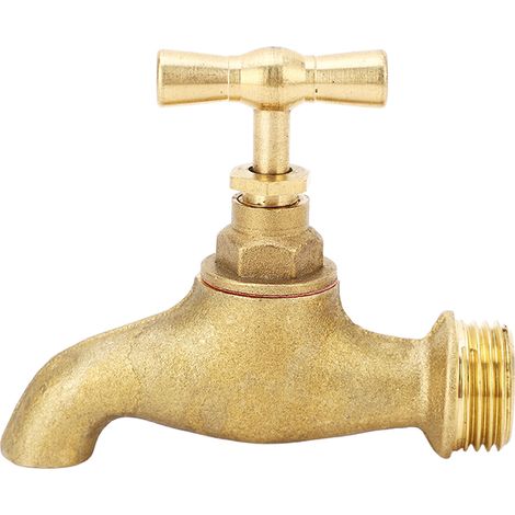 G1/2 Zoll Wasserabsperrventil für Gartenschläuche, Gewindeanschluss für Bewässerungszwecke, Außenwasserhahnventil. (1/5)