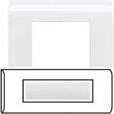 Legrand 075014 - Plaque Mosaic 6 Modules (ANCIEN MODELE) - horizontale blanc