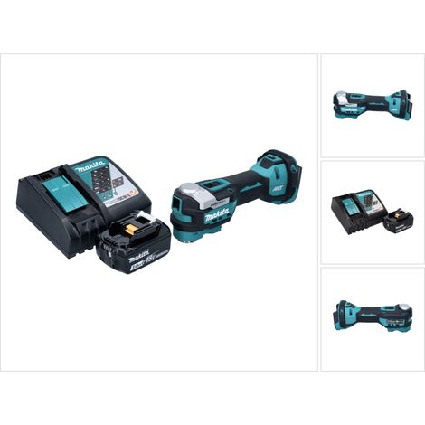 Makita DTM 52 RF1 Akku Multifunktionswerkzeug 18 V Starlock Max Brushless + 1x Akku 3,0 Ah + Ladegerät