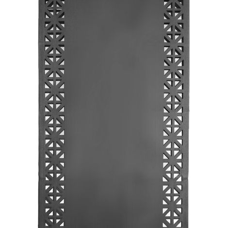 Tischläufer für Zuhause und Garten mit Laserschnittmuster, 140x40 cm aus Polyester Anthrazit