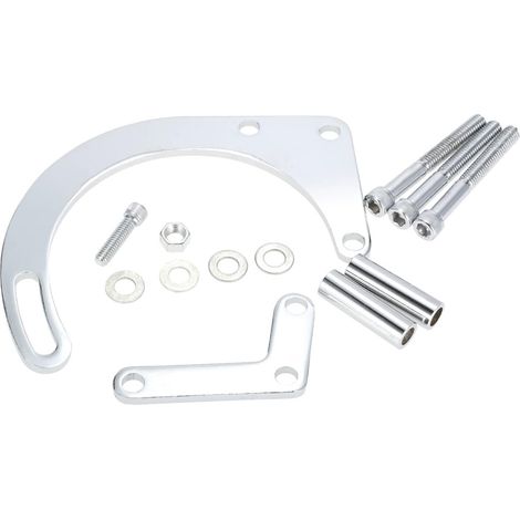 Low Mount Alternator Bracket Kit for 350 265 283 305 327 383 400 SB SWP SB Engines - Universal Replacement Car Accessory (1/2)