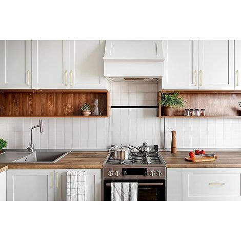 10 pièces poignées, espacement des trous de 96 mm, poignées de meubles, poignées de placard, poignées de cuisine, poignées, poignées de tiroir de meubles, Chrome (1/4)