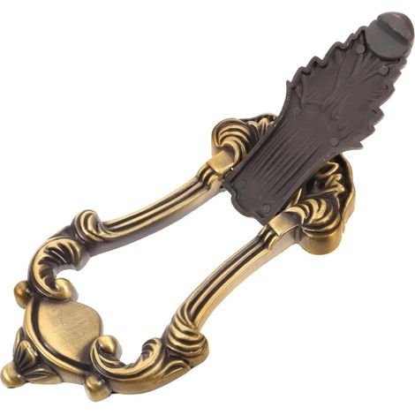 de meuble en métal sculpté de style vintage robuste et